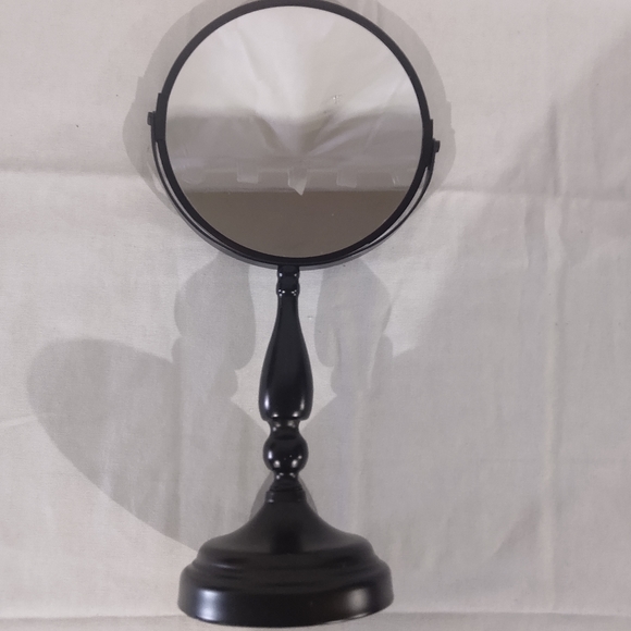 Modern 360 Degree Swivel Vanity Mirror Oil Rubbed Bronze Metal Dual Magnificati - Picture 2 of 5